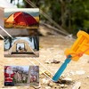 Unique Bargains Reusable 10xNails 1xBag 1xPlastic Hammer 1xNail Puller Tent Pegs 1 Set - 4 of 4