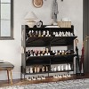 Shoe Storage Cabinet with 2 Flip Drawers – Slim Wooden Shoe Organizer with Adjustable Shelves for Entryway, Hallway, Living Room - 3 of 4