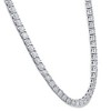 Pompeii3 10Ct TW Lab Created Diamond Tennis Necklace 14K White Gold 16" - 2 of 4