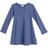 City Threads Long Sleeve Soft 100% Cotton Baby Rib Long Sleeve Dress - USA-Made for Girls/Baby/Toddler - 3 of 4