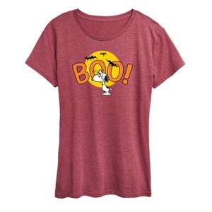 Women's - Peanuts - Boo Snoopy Short Sleeve Graphic T-Shirt - 1 of 4