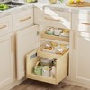 Double-Drawer Pull Out Cabinet Organizer 10½” W x 21” D Soft Close Cabinet Drawers Slide Out with Full Extension Rail Slides Cabinet Pull Out Shelves - 3 of 4