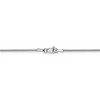 Black Bow Jewelry 1mm 14k White Gold Solid Round Snake Chain Necklace - 4 of 4