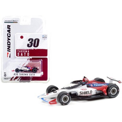 Dallara IndyCar #30 Takuma Sato Shield Cleansers Rahal Lanigan Racing NTT IndyCar Series 2021 1/64 Diecast Car by Greenlight