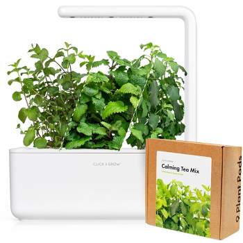 Click & Grow Indoor Herbal Tea Gardening Kit, Smart Garden 3 with Grow Light and 12 Plant Pods