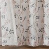 Kate Aurora 1 Piece Vanessa Floral Embroidered Linen Blend Semi Sheer Grommet Window Curtain Panel - 84 in. Long - 2 of 4