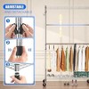 Simple Trending Rolling Clothes Rack, Clothing Rack, Garment Racks for Hanging Clothes, Freestanding Portable Closet Organizer, Heavy Duty,Chrome - 4 of 4