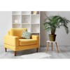 e by design Daisys and Squiggles Decorative Throw Pillow Green: Indoor Polyester Fiber, Twill Construction - 3 of 4
