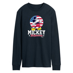 Men's - Disney - All American Mickey Long Sleeve Graphic T-Shirt - 1 of 4