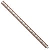 Black Bow Jewelry Men's Stainless Steel and Cognac Plated 8.75 Inch Bracelet - 2 of 4