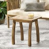 Vynxaria Series 19 in. Natural Stained Rectangular Acacia Wood End Table with Weather-Resistant Design - 3 of 4