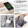 Carry On Luggage with USB Port and Cup Holder, 2-Piece Expandable Travel Set for Airplane Use, 20 Inch Tote Combo - Cuddlewood - 3 of 4