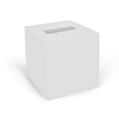 Lacquer Tissue Holder White - Cassadecor