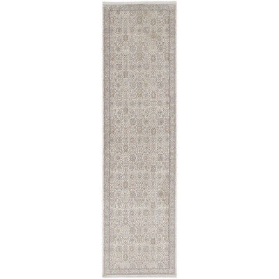 Marquette Transitional Oriental Gray/Silver/Ivory Area Rug