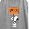 Women's - Peanuts - Snoopy Boo Sign Graphic Racerback Tank - 2 of 4