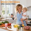 Heynemo Cordless Hand Blender: 1000W 12-Speed Electric Stick Mixer with 10 Accessories, 600ML Chopper, Whisk, Milk Frother for Smoothie, Soup, Black - 2 of 4
