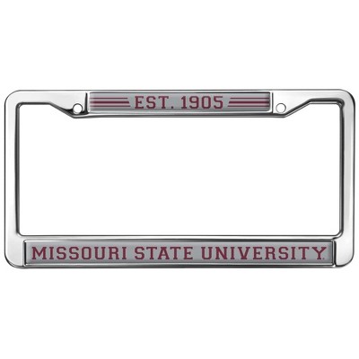 Missouri State University School Logo Full Size Standard License Plate Metal Frame