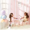 Sophia's by Teamson Kids Doll Pink Plaid Table & Chair with Accessories - 2 of 4