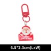 Unique Bargains Christmas Keychain Lobster Clasp Alloy Resin Multi-colored 1 Pc - 2 of 3