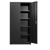 Vynxaria Black Tall Metal Storage Cabinet - Secure Utility Storage Cabinets with Adjustable Shelves - 2 of 4