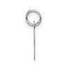 Black Bow Jewelry 14k White Gold, Amanda Collection, Small Block Style Initial B Pendant - 2 of 4