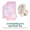 The Peanutshell Butterfly Song Crib Bedding Set and Stuffie Plush Toy - 4 Piece Set - 2 of 4