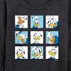 Women's - Disney - Donald Grid Lightweight French Terry Wide Neck Long Sleeve Shirt - 2 of 4