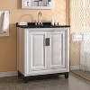 Modern 30" Single Sink Freestanding Bath Vanity Marble Pattern Top - Festivo - 2 of 4