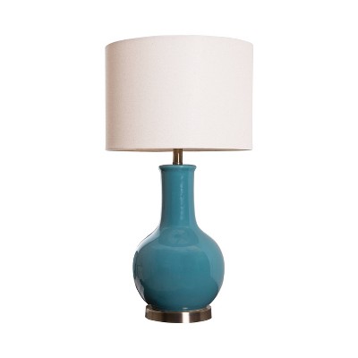 teal blue table lamp