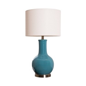 Maybury Ceramic Table Lamp Blue - Abbyson Living (Lamp Only)