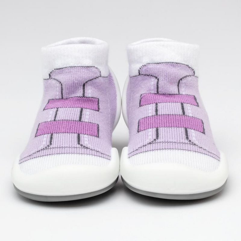 Komuello Toddler First Walk Sock Shoes - Walker Violet, 2 of 13