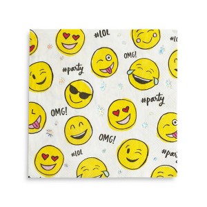 Daydream Society - Emoji Large Napkins - Pack of 16 Paper Napkins - 1 of 2