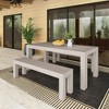Modern Outdoor Solid Wood Table, 72" - 4 of 4
