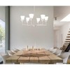 Urban Ambiance Luxury Cottagecore Indoor Chandelier,  11-1/4''H x 30"W x 30''D,  White Plaster Finish, UHP5040 - 2 of 4