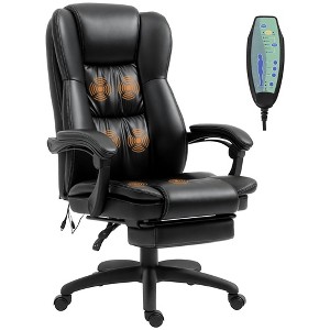 Aghana Digitals Black Executive Massage Office Chair with 6-Point Vibration, 5 Modes, 135° Recline, - 1 of 4