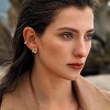 3 Pairs Small Huggie Hoop Earrings Tiny Cartilage Earrings Unisex Cubic Zirconia 8mm/10mm/12mm - 4 of 4