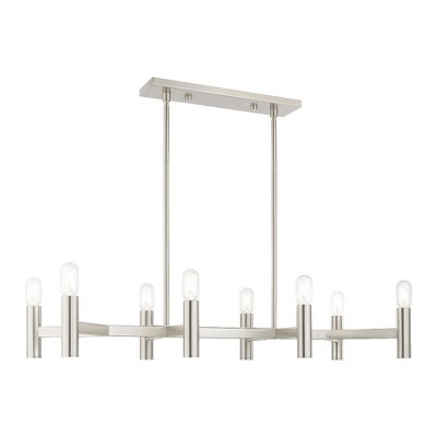 Livex Lighting Copenhagen 8 - Light Chandelier in  Brushed Nickel