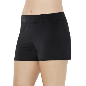 Swimsuits for All Women's Chlorine Resistant Banded Swim Short (Plus Sizes Available) - 1 of 3