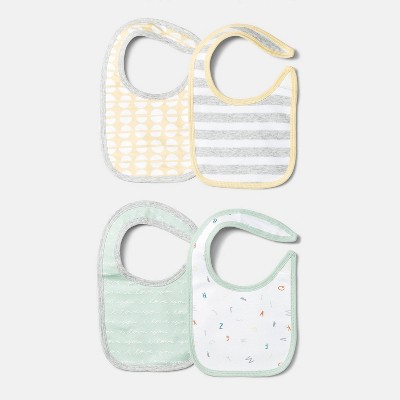 Image of Baby Boys' 4pk 'ABC' Bib - Cloud Island™ Mint