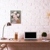 Stupell Industries Woman And Rabbit White Flower Animal Painting - 2 of 4