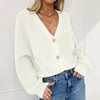 KOJOOIN Women's Crochet Cardigan Lightweight Long Sleeve Hollow Out Kint Outwear Sweater - 2 of 4