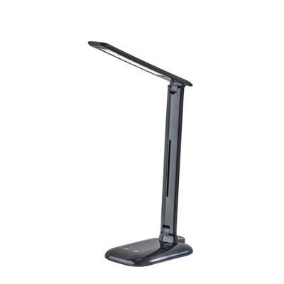 Dimmable Desk Lamp with Straight Neck (Includes LED Light Bulb) Black - Adesso