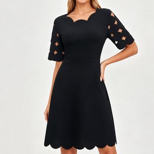 glam blue dress Sky Structured Mini – Chic Closet 100% Polyester Runaway ZAPAKA Women Black Prom Silk Satin Colors:Moss Green 838