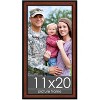 PosterPalooza | Simple Brown Picture Frame - UV Acrylic, Foam Board Backing, Hanging Hardware - 2 of 4
