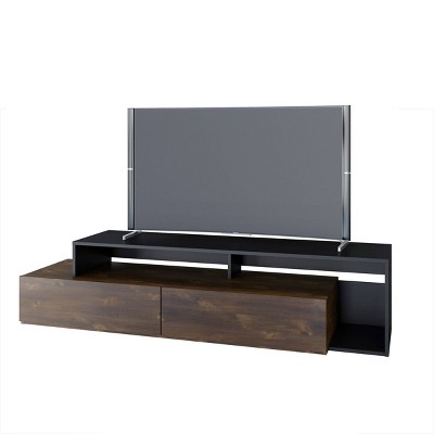 Paisley TV Stand for TVs up to 80" Truffle/Black - Nexera