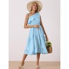 Allegra K Women's Summer One Shoulder Ruffle Neck Casual Flowy A-Line Tiered Sundresses - 2 of 4
