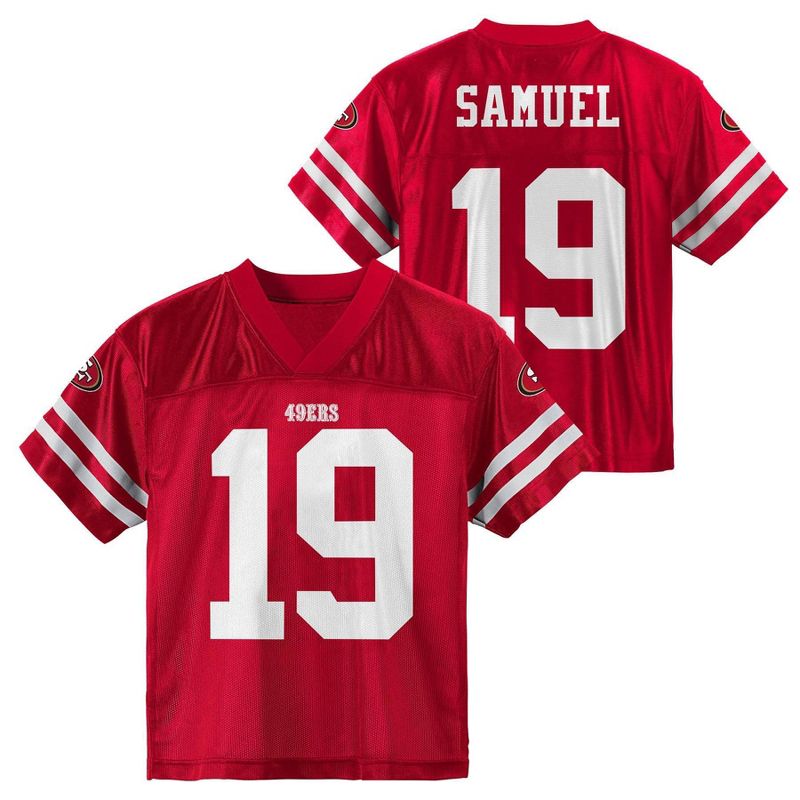 NFL San Francisco 49ers Toddler Boys&#39; Short Sleeve Samuel Jersey, 1 of 4