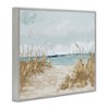 Stupell Industries Sandy Beach Walkway Distant Sailboats Floating Sea Framed Giclee Art, Gray, 20" x 16" - 2 of 4