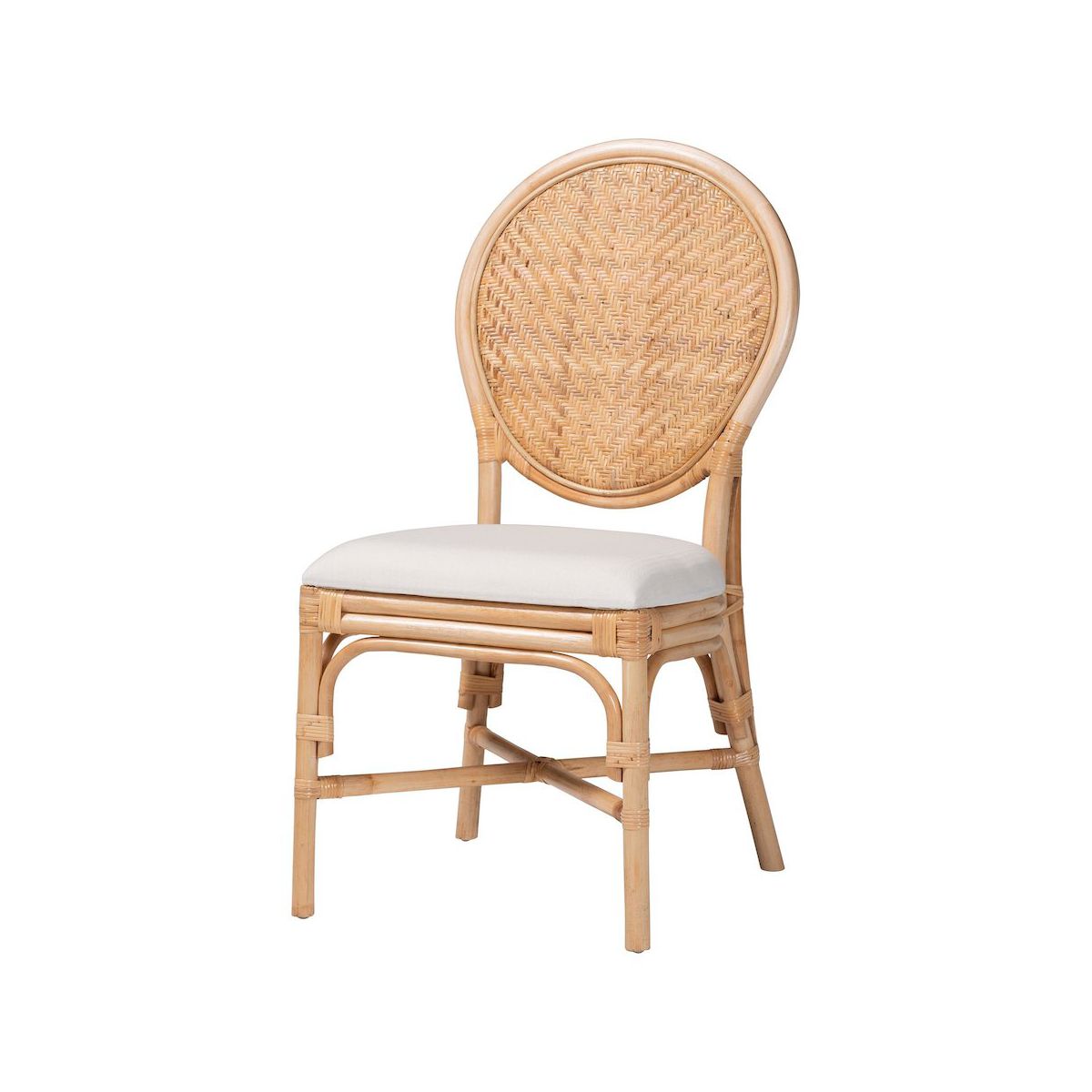 bali & pari,Elmer Natural Rattan Dining Chair - Handwoven Wicker Accent Chair - thumbnail 10