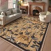 Washable Tiger Runner Rug for Kitchen Non-Slip Non-Shedding Animal Floral Long Carpet, Low Pile Botanical Floor Covering - 2 of 4
